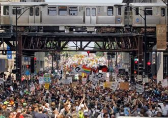 Chicago NATO demo image