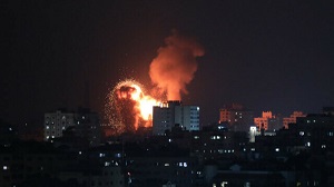 Gaza bombing image